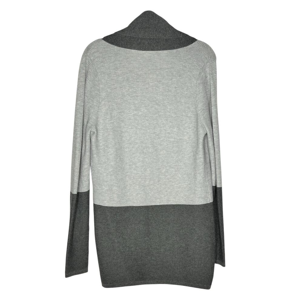 Evolution (S) Stassi Colorblock Open Cardigan - Stitch Fix Two-Toned Ribbed - Picture 10 of 10